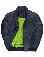 B&C COLLECTION Wasserdichte Blouson-Jacke Trooper Herren – Navy/Neon Green