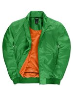B&C COLLECTION Wasserdichte Blouson-Jacke Trooper Herren – Real Green/Neon Orange