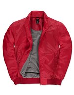 B&C COLLECTION Wasserdichte Blouson-Jacke Trooper Herren – Red/Warm Grey