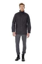 B&C COLLECTION Herrenjacke Real+ mit versteckter Kapuze, Black 3XL, BCJM970 – Bild 1