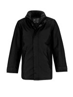 B&C COLLECTION Herrenjacke Real+ mit versteckter Kapuze, Black 3XL, BCJM970 – Bild 3