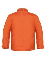 B&C COLLECTION Herrenjacke Real+ mit versteckter Kapuze – Orange