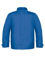 B&C COLLECTION Herrenjacke Real+ mit versteckter Kapuze – Royal Blue