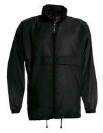 B&C COLLECTION Wasserabweisende Nylon-Taft Jacke Sirocco – Black
