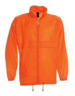 B&C COLLECTION Wasserabweisende Nylon-Taft Jacke Sirocco, Black M, BCJU800 – Orange