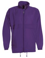 B&C COLLECTION Wasserabweisende Nylon-Taft Jacke Sirocco, Black M, BCJU800 – Purple