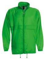 B&C COLLECTION Wasserabweisende Nylon-Taft Jacke Sirocco, Black M, BCJU800 – Real Green