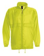 B&C COLLECTION Wasserabweisende Nylon-Taft Jacke Sirocco, Black M, BCJU800 – Ultra Yellow