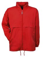 B&C COLLECTION Wasserabweisende Nylon-Taft Jacke mit Kapuze – Red