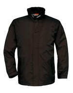 B&C COLLECTION Nylon-Taft Jacke Ocean Shore mit Kapuze – Black