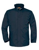 B&C COLLECTION Nylon-Taft Jacke Ocean Shore mit Kapuze – Navy