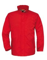 B&C COLLECTION Nylon-Taft Jacke Ocean Shore mit Kapuze – Red