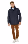 B&C COLLECTION 3-in-1 Hooded Parka with Fleece Inner Jacket, Dark Grey (Solid) XS, BCJU873 – image 2