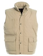 B&C COLLECTION Bodywarmer Explorer mit Windstopper-Funktion – Beige