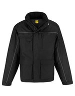 B&C COLLECTION Jacke Shelter Pro mit 12 Taschen, Black S, BCJUC41 – Bild 2
