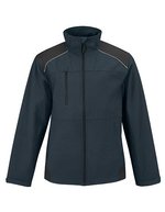 B&C COLLECTION Shield Softshell Pro Jacke mit Taschen, Black S, BCJUC42 – Navy