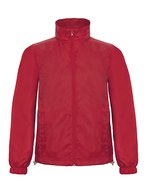B&C COLLECTION Windjacke ID.601 mit ergonomischer Kapuze – Red