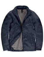 B&C COLLECTION Damenjacke Multi-Active mit versteckter Kapuze, Atoll/Warm Grey XS, BCJW826 – Navy/Warm Grey