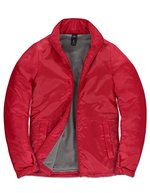 B&C COLLECTION Damenjacke Multi-Active mit versteckter Kapuze, Atoll/Warm Grey XS, BCJW826 – Red/Warm Grey