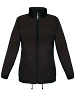 B&C COLLECTION Damenjacke Sirocco mit Kapuze, Nylon – Black