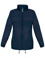 B&C COLLECTION Damenjacke Sirocco mit Kapuze, Nylon – Navy