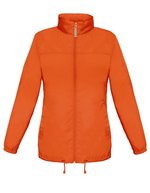 B&C COLLECTION Damenjacke Sirocco mit Kapuze, Nylon – Orange