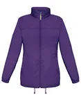 B&C COLLECTION Damenjacke Sirocco mit Kapuze, Nylon, Atoll XS, BCJW902 – Purple