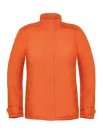 B&C COLLECTION Damenjacke Real+ mit Fleece-Futter, Black XS, BCJW925 – Orange