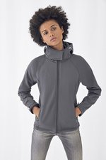 B&C COLLECTION Softshell-Hoodie mit Balaclava-Kapuze für Damen, Azure XS, BCJW937 – Bild 1