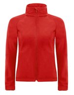 B&C COLLECTION Softshell-Hoodie mit Balaclava-Kapuze für Damen, Azure XS, BCJW937 – Red