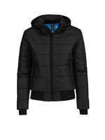 B&C COLLECTION Damenjacke Superhood mit abnehmbarer Kapuze, Black/Cobalt Blue XS, BCJW941 – Bild 3