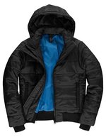 B&C COLLECTION Damenjacke Superhood mit abnehmbarer Kapuze, Black/Cobalt Blue XS, BCJW941 – Bild 2