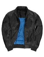 B&C COLLECTION Damenjacke Trooper, wasserdicht, mit Kapuze, Black/Cobalt Blue XS, BCJW964 – Bild 2