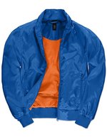 B&C COLLECTION Damenjacke Trooper, wasserdicht, mit Kapuze, Black/Cobalt Blue XS, BCJW964 – Royal Blue/Neon Orange