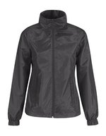 B&C COLLECTION Windjacke ID.601 mit Kapuze für Damen – Dark Grey (Solid)