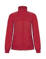 B&C COLLECTION Windjacke ID.601 mit Kapuze für Damen – Red