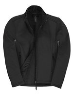 B&C COLLECTION Softshell-Jacke ID.701 mit Stretch für Damen, Atoll/Ghost Grey XS, BCJWI63 – Black/Black