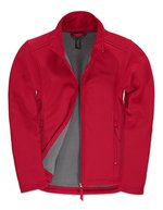 B&C COLLECTION Softshell-Jacke ID.701 mit Stretch für Damen, Atoll/Ghost Grey XS, BCJWI63 – Red/Warm Grey