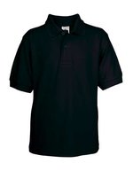 B&C Kids' Polo Safran aus 100% Baumwolle, Black 5/6 (110/116), BCPK486 – Bild 1