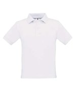 B&C Kids' Polo Safran aus 100% Baumwolle, Black 5/6 (110/116), BCPK486 – White