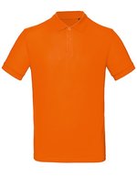 B&C Nachhaltiges Herren Poloshirt Bio-Baumwolle, Black S, BCPM430 – Orange