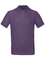 B&C Nachhaltiges Herren Poloshirt Bio-Baumwolle, Black S, BCPM430 – Radiant Purple