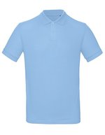 B&C Nachhaltiges Herren Poloshirt Bio-Baumwolle, Black S, BCPM430 – Sky Blue
