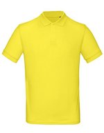 B&C Nachhaltiges Herren Poloshirt Bio-Baumwolle, Black S, BCPM430 – Solar Yellow