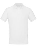 B&C Nachhaltiges Herren Poloshirt Bio-Baumwolle – White