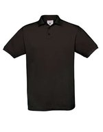 B&C Polo-Shirt Safran aus 100% Baumwolle – Black