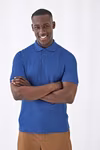 Unisex Polo Safran – Ash (Heather)