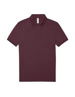 B&C My Polo 180 Poloshirt aus Baumwolle, Apple Green S, BCPU424 – Burgundy