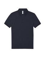 B&C My Polo 180 Poloshirt aus Baumwolle, Apple Green S, BCPU424 – Navy Pure
