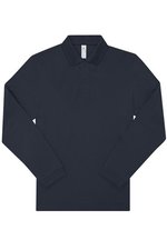 B&C My Polo 180 Langarm-Poloshirt Baumwolle, Black S, BCPU425 – Navy